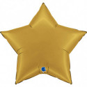 Ballon Alu Étoile XL Doré Chromé 36" 91 cm – Grabo