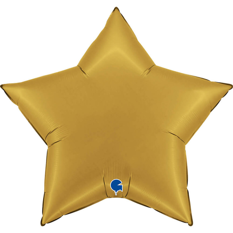 Ballon Alu Étoile XL Doré Chromé 36" 91 cm – Grabo