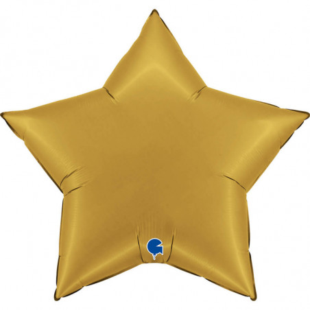 Ballon Alu Étoile XL Doré Chromé 36" 91 cm – Grabo