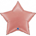 Ballon Alu Étoile XL Rose Gold Chromé 36" 91 cm – Grabo