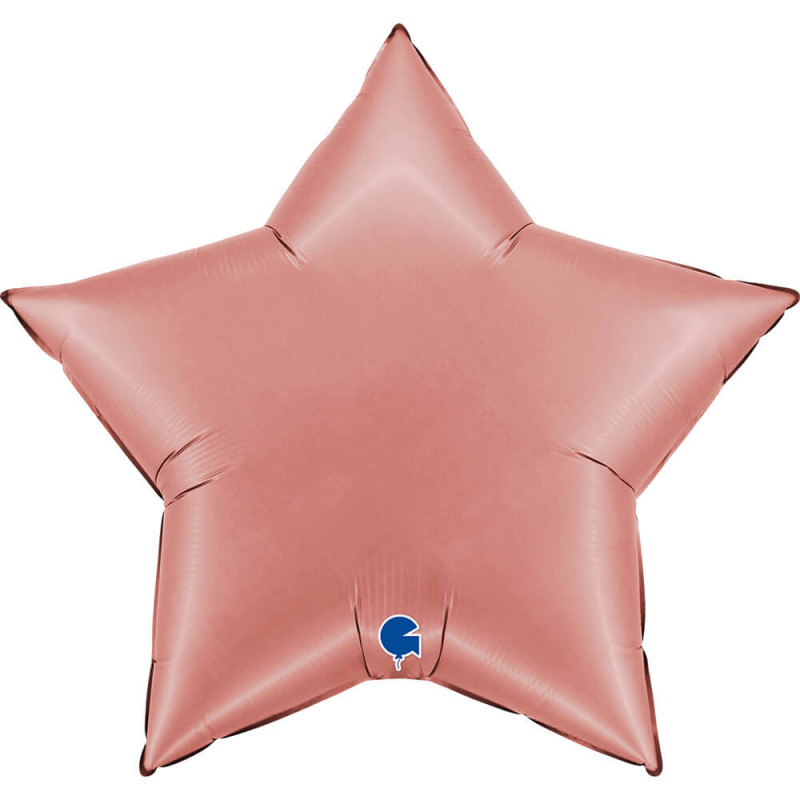 Ballon Alu Étoile XL Rose Gold Chromé 36" 91 cm – Grabo