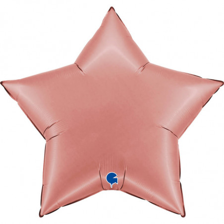 Ballon Alu Étoile XL Rose Gold Chromé 36" 91 cm – Grabo