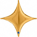 Deco-Concave Cross Gold 18"