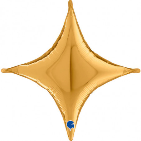 Deco-Concave Cross Gold 18"