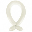 Ballons à Sculpter 360 Blanc - Lot de 50 Modelling Frosty White Anagram