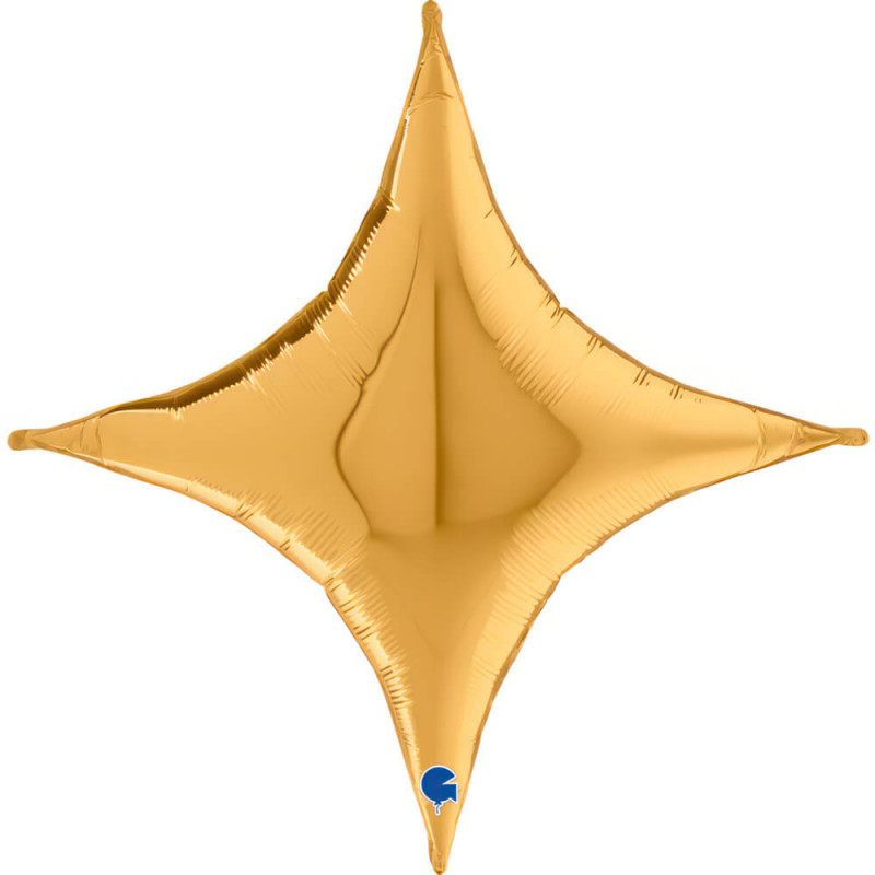 Deco-Concave Cross Gold 30"