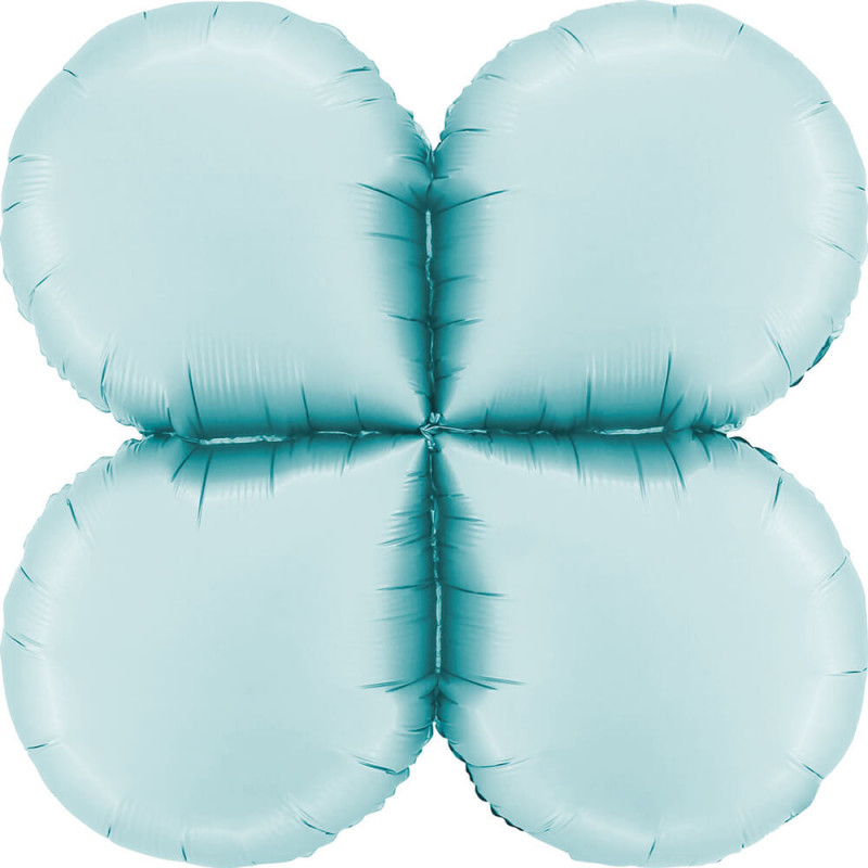 Coussin Base de Ballons Alu Bleu Pastel Mat 26" 66 cm – Grabo