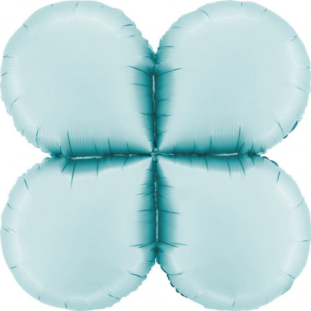 Coussin Base de Ballons Alu Bleu Pastel Mat 26" 66 cm – Grabo