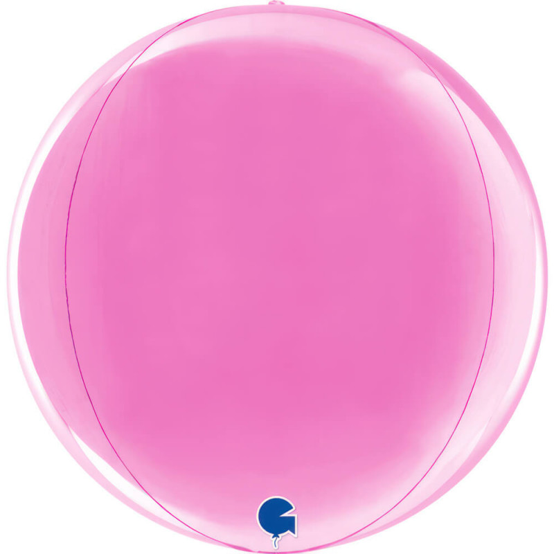 Ballon Globe Orbz Rose Framboise – Fuxia 15" (38 cm) – Grabo