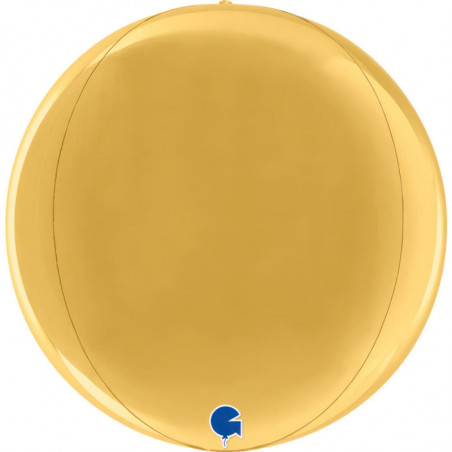 Ballon Globe Orbz Doré Brillant 15" (38 cm) – Grabo
