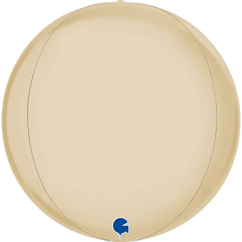 Ballon Globe Orbz Beige 15" (38 cm) – Grabo