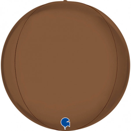 Ballon Globe Orbz Marron Chocolat 15" (38 cm) – Grabo