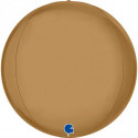 Ballon Globe Orbz Doré Chromé – Platinium Gold 15" (38 cm) – Grabo