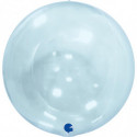 Ballon Cristal Globe 4D Bleu Transparent – Grabo