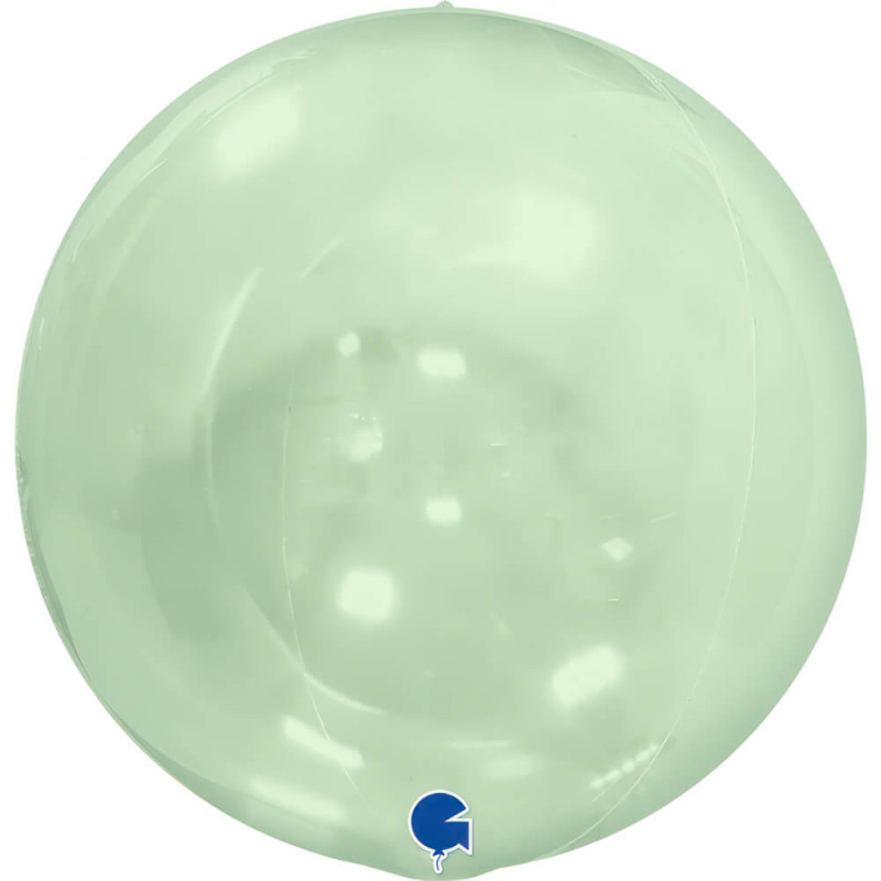 Ballon Cristal Globe 4D Vert Transparent – Grabo
