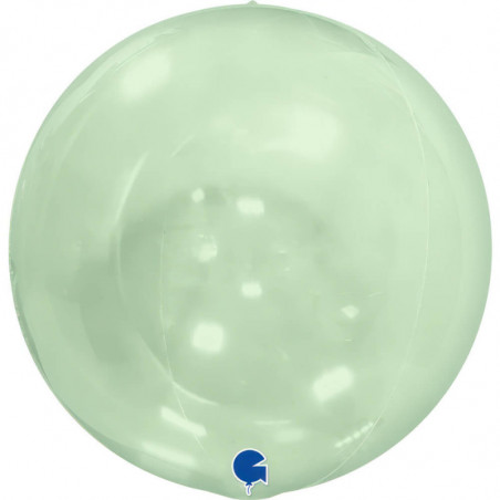 Ballon Cristal Globe 4D Vert Transparent – Grabo
