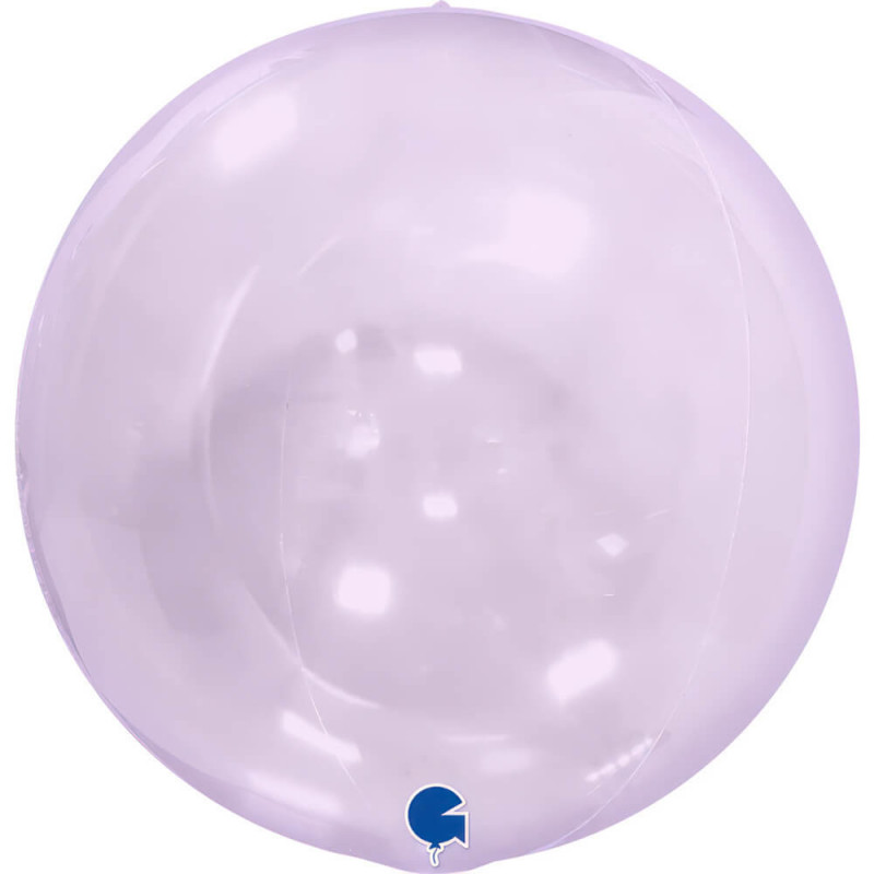 Ballon Cristal Globe 4D Violet Transparent – Grabo
