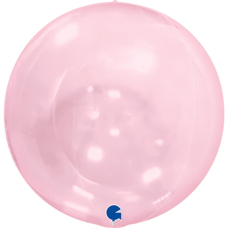 Ballon Cristal Globe 4D Rose Transparent – Grabo