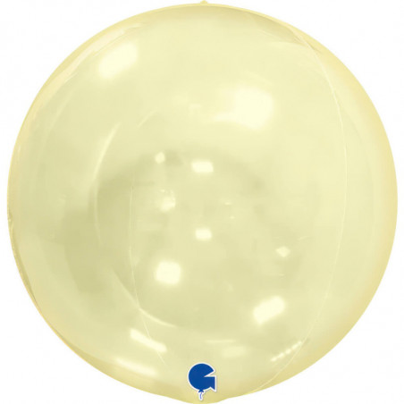 Ballon Cristal Globe 4D Jaune Transparent – Grabo
