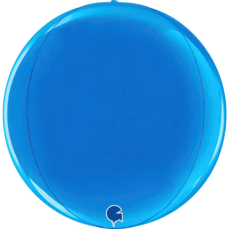 Ballon Orb Mylar Bleu Foncé – 30 cm – Grabo