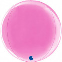 Ballon Orb Mylar Rose Foncé – 30 cm – Grabo