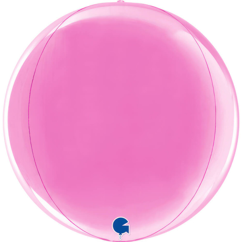 Ballon Orb Mylar Rose Foncé – 30 cm – Grabo
