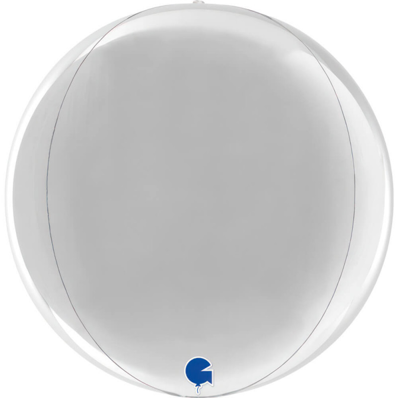 Ballon Orb Mylar Argent – 30 cm – Grabo