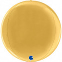 Ballon Orb Mylar Doré Brillant – 30 cm – Grabo