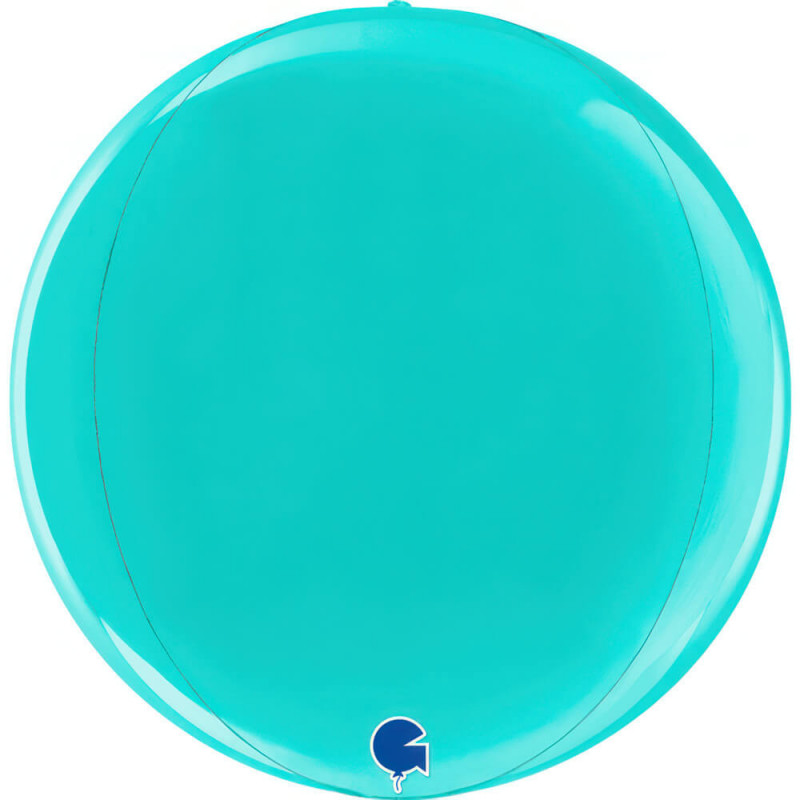 Ballon Orb Mylar Bleu Tiffany – 30 cm – Grabo
