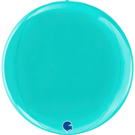 Ballon Orb Mylar Bleu Tiffany – 30 cm – Grabo