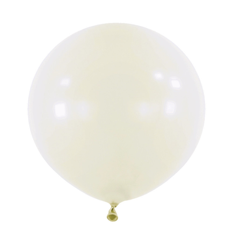 Ballons latex 24" ROND - 60CM - Blanc Frosty White Anagram