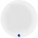 Ballon Orb Mylar Blanc – 30 cm – Grabo