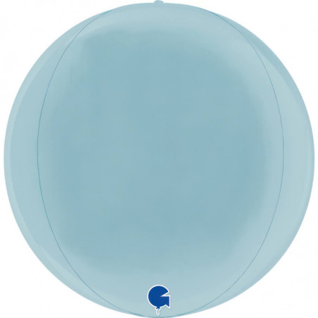 Ballon Orb Mylar Bleu Clair – 30 cm – Grabo