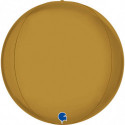 Ballon Orb Mylar Doré Mat – 30 cm – Grabo