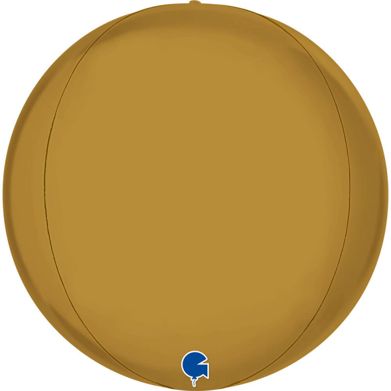 Ballon Orb Mylar Doré Mat – 30 cm – Grabo