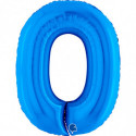 Ballon alu chiffre 0 bleu foncé Blue 40inc Grabo