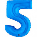 Ballon aluminium chiffre Bleu foncé Blue 40inc Grabo