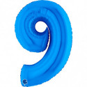 Ballon aluminium chiffre Bleu foncé Blue 40inc Grabo
