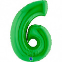 Ballon aluminium chiffre 6 Vert foncé Green 40inc Grabo