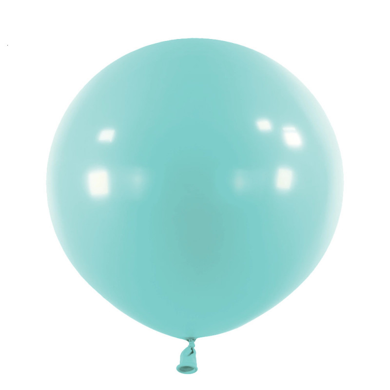 Ballons latex 24" ROND - 60CM- Bleu Caraibe Caribbean Blue Anagram