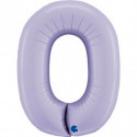 Ballon alu chiffre parme pastel Satin Lilac 40inc Grabo