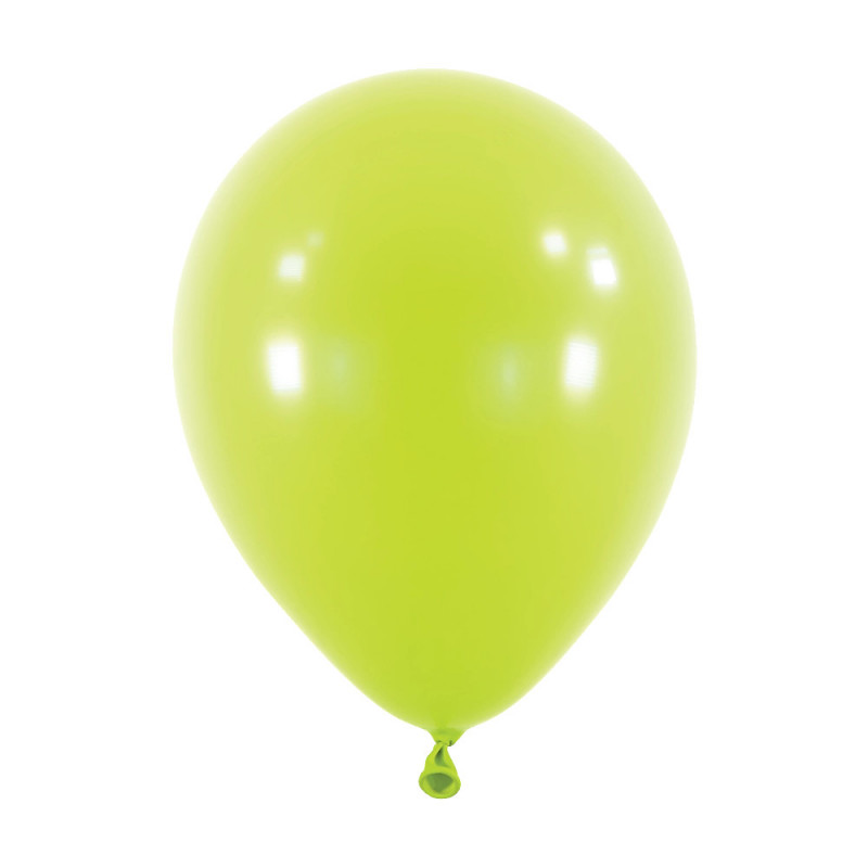 Ballons latex 11" ROND - 28CM  - Vert anis Kiwi Anagram