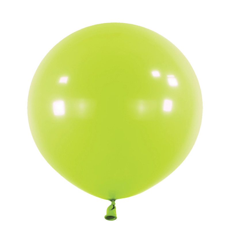Ballons latex 24" ROND - 60CM  - Vert anis Kiwi Anagram