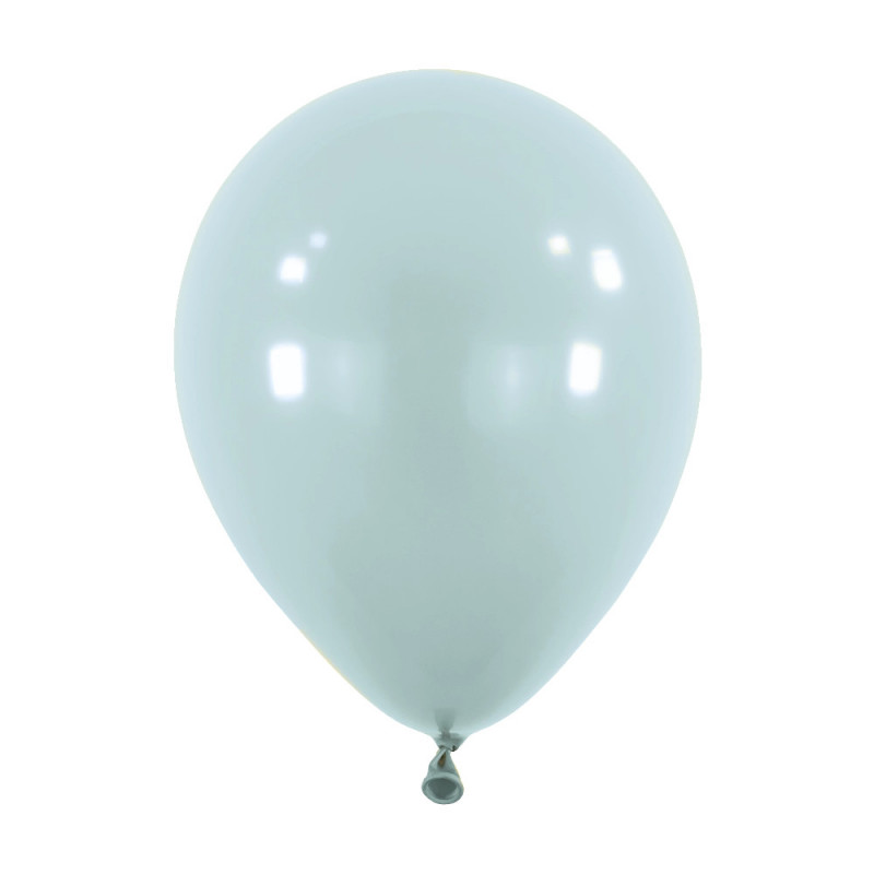 6 Ballons latex 11" ROND - 28CM - Bleu glacial Anagram