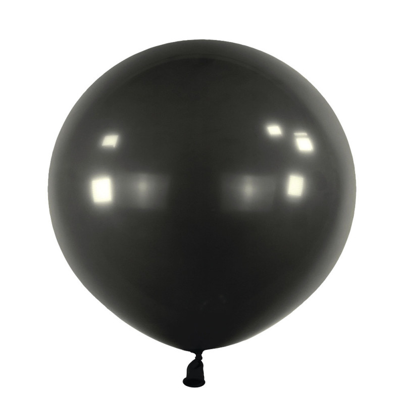 Ballons latex 24" ROND - 60CM - Noir Jet Black Anagram