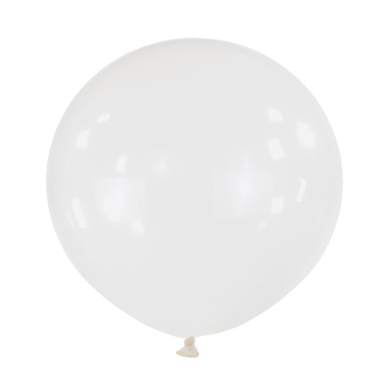 Ballons latex 24" ROND - 60CM - Transparent Crystal Clearz Clear Anagram