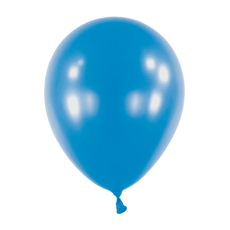 Ballons latex 11" ROND - 28CM - Bleu foncé nacré Anagram