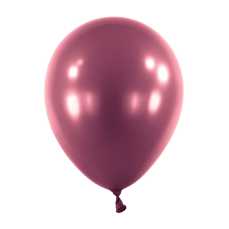 Mini Ballons latex  5" ROND - 13CM  - Bordeaux nacré Metallic Burgundy