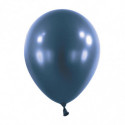 Ballons latex  5" ROND - 13CM - Bleu marine nacré Metallic Navy Flag Blue Anagram