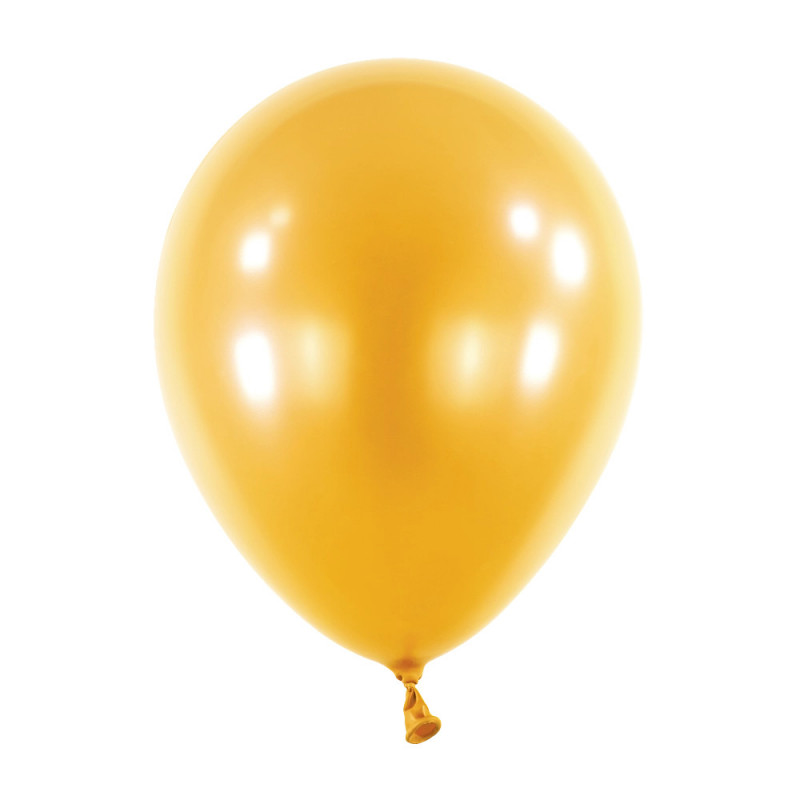 Mini Ballons latex 5" ROND - 13CM - Doré Pearl Gold Anagram